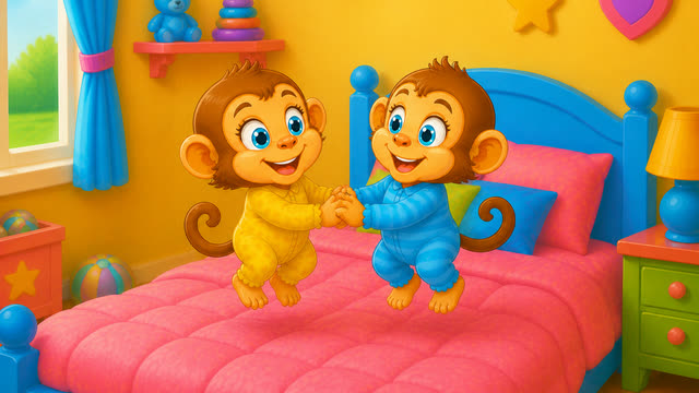 Scene 22 - Five Little Monkeys Jumping on the Bed