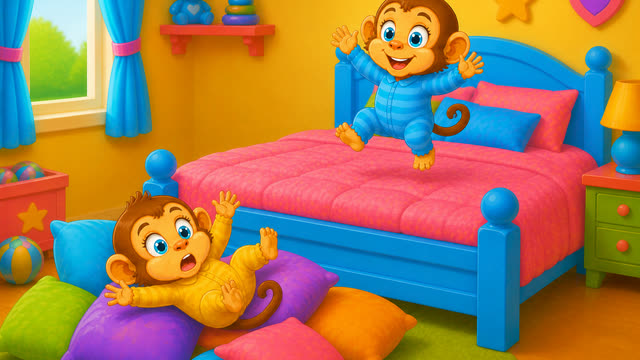 Scene 24 - Five Little Monkeys Jumping on the Bed
