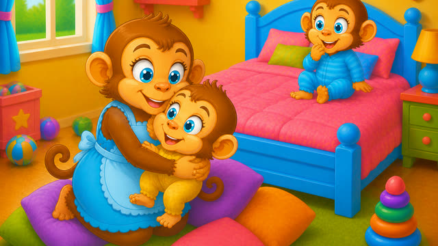 Scene 25 - Five Little Monkeys Jumping on the Bed