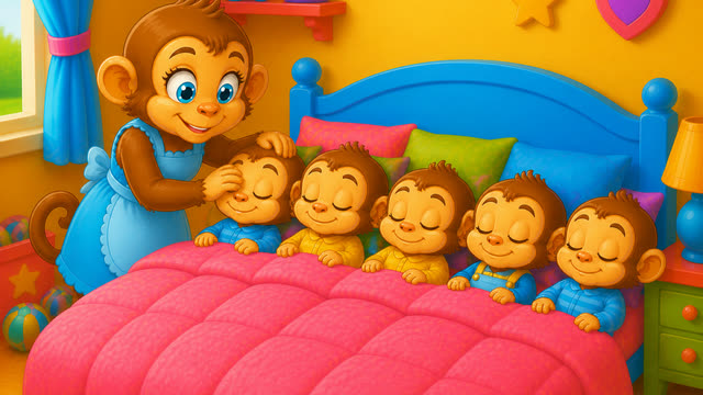 Scene 28 - Five Little Monkeys Jumping on the Bed