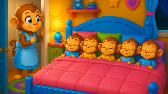Scene 30 - Five Little Monkeys Jumping on the Bed