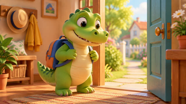 Scene 2 - Un crocodile s’en allant à la guerre