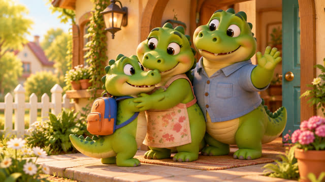 Scene 3 - Un crocodile s’en allant à la guerre