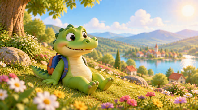 Scene 7 - Un crocodile s’en allant à la guerre