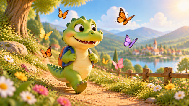 Scene 9 - Un crocodile s’en allant à la guerre