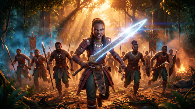 Scene 35 - La Reine Nzinga : La Guerrière Indomptable