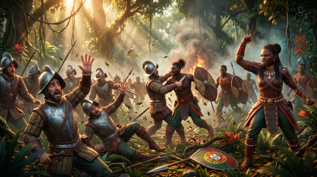 Scene 36 - La Reine Nzinga : La Guerrière Indomptable