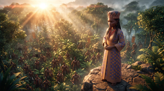 Scene 38 - La Reine Nzinga : La Guerrière Indomptable