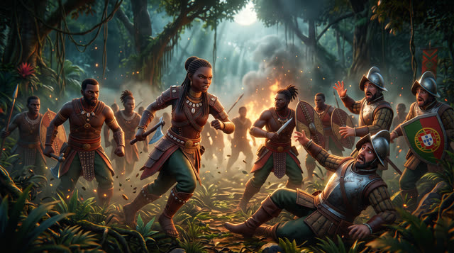 Scene 39 - La Reine Nzinga : La Guerrière Indomptable