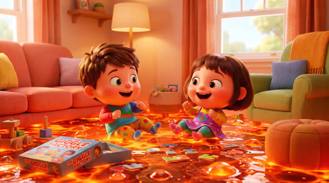Scene 2 - Don’t Step on the Lava! 🔥 | Fun Floor Is Lava Song for Kids | Wiggle Giggle Go!