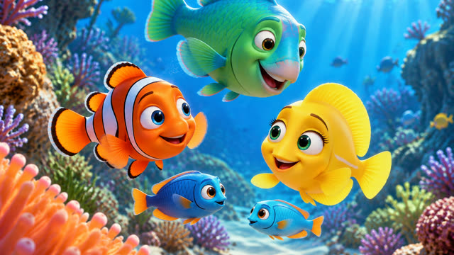 Scene 6 - Ten Little Fish and a Silly Shark