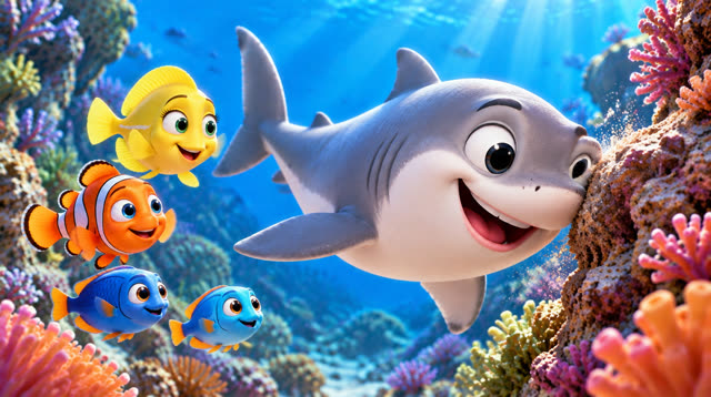 Scene 7 - Ten Little Fish and a Silly Shark