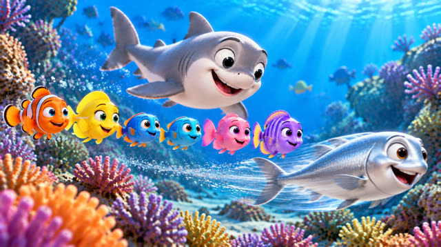 Scene 11 - Ten Little Fish and a Silly Shark