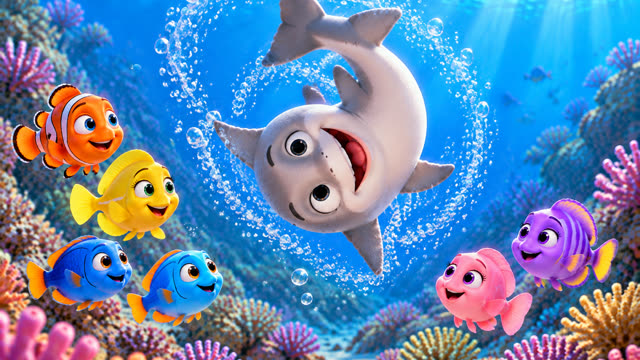 Scene 12 - Ten Little Fish and a Silly Shark