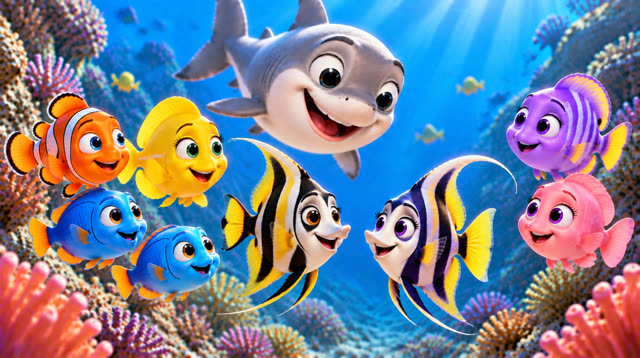 Scene 13 - Ten Little Fish and a Silly Shark