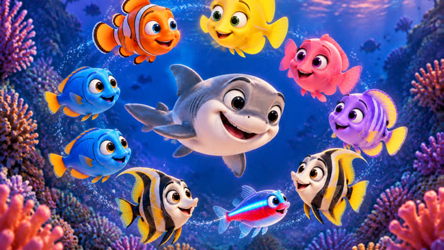 Scene 15 - Ten Little Fish and a Silly Shark