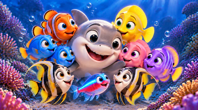 Scene 16 - Ten Little Fish and a Silly Shark