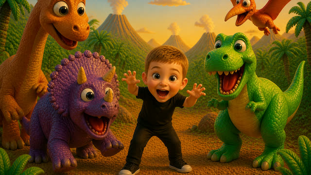 Scene 9 - Dinosaur ABC song