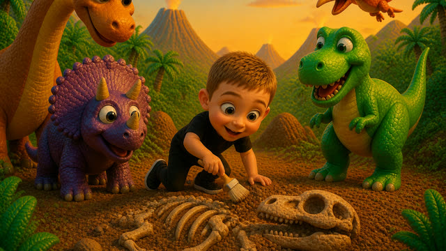 Scene 11 - Dinosaur ABC song
