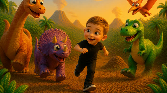 Scene 12 - Dinosaur ABC song