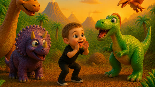 Scene 13 - Dinosaur ABC song