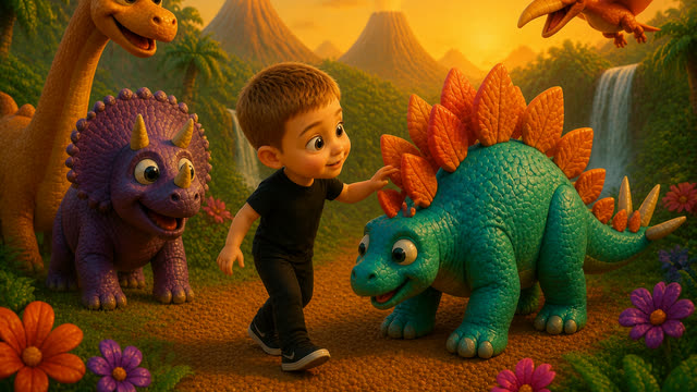 Scene 17 - Dinosaur ABC song
