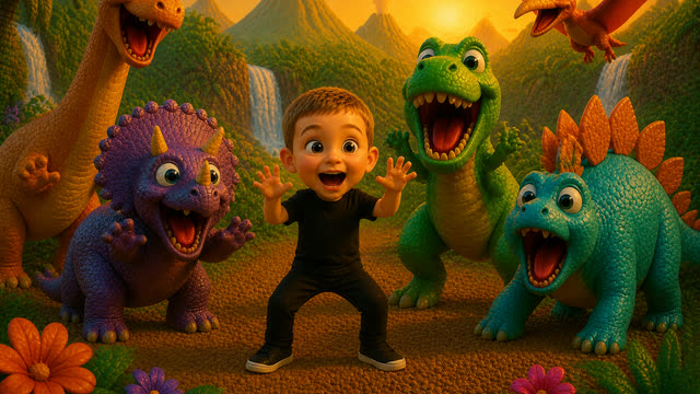 Scene 19 - Dinosaur ABC song