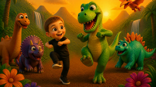 Scene 31 - Dinosaur ABC song