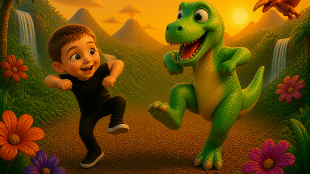 Scene 32 - Dinosaur ABC song