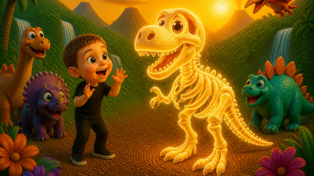 Scene 34 - Dinosaur ABC song