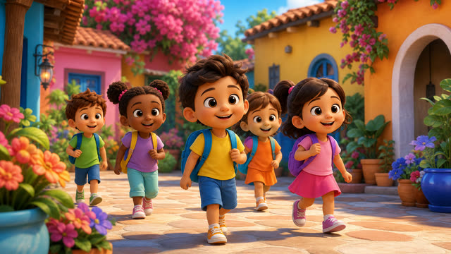 Scene 1 - El Patio de Mi Casa | Canción Infantil