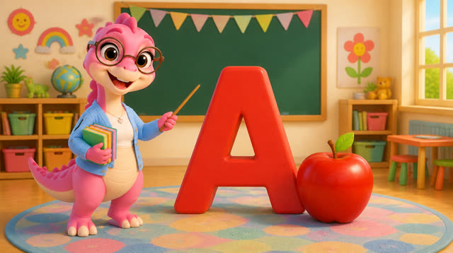 Scene 5 - Five Little Dinos Learn the ABCs – A to M