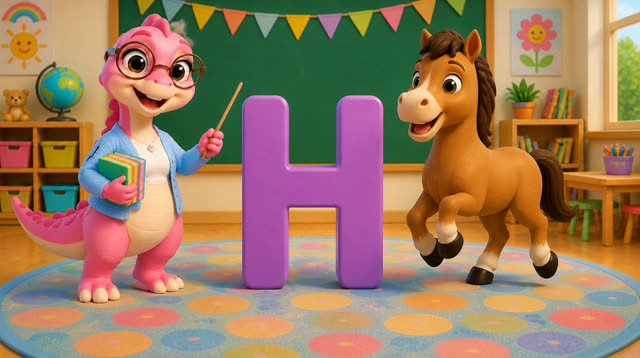 Scene 13 - Five Little Dinos Learn the ABCs – A to M