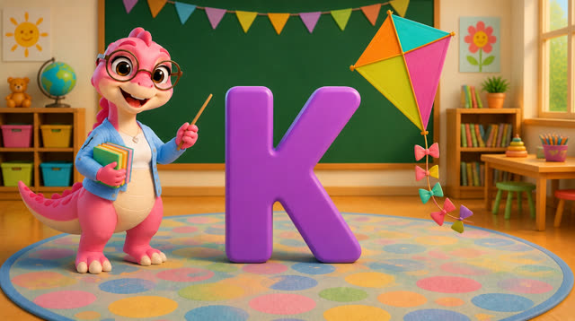 Scene 17 - Five Little Dinos Learn the ABCs – A to M