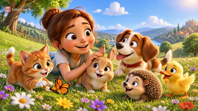 Scene 2 - Five Little Animal Friends