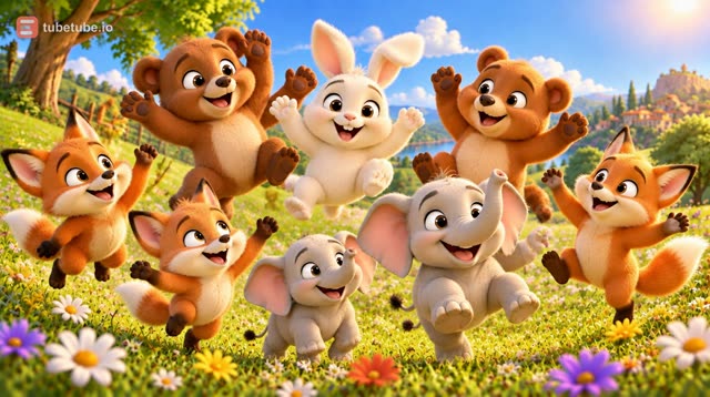 Scene 7 - Five Little Animal Friends