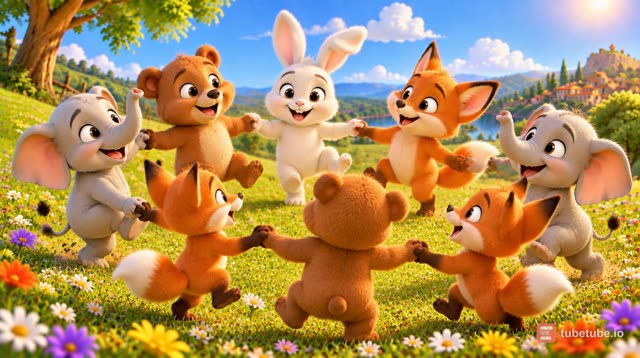Scene 9 - Five Little Animal Friends