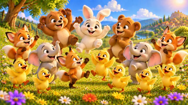 Scene 12 - Five Little Animal Friends
