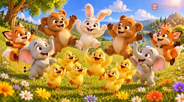 Scene 13 - Five Little Animal Friends