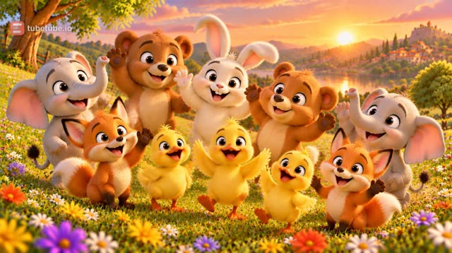 Scene 14 - Five Little Animal Friends