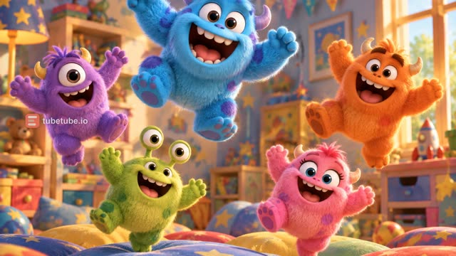 Scene 5 - Five Little Silly Monsters