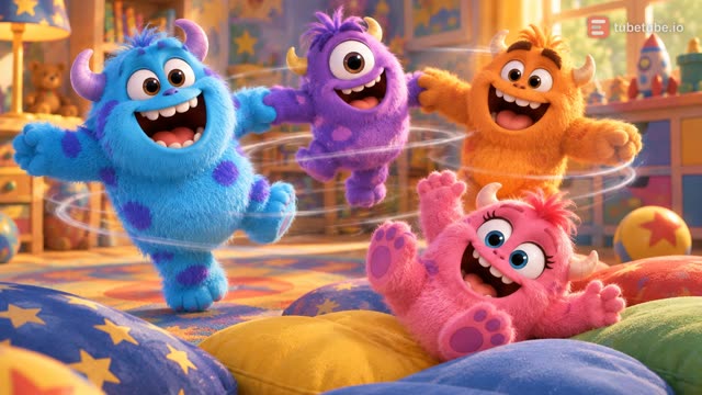 Scene 6 - Five Little Silly Monsters