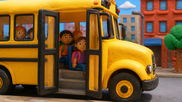 Scene 1 - Wheels on the Bus Bounce Along