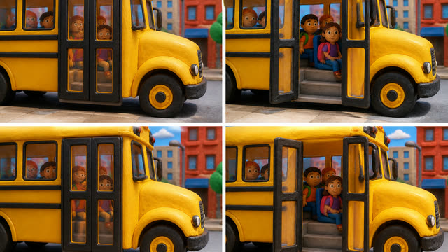 Scene 2 - Wheels on the Bus Bounce Along