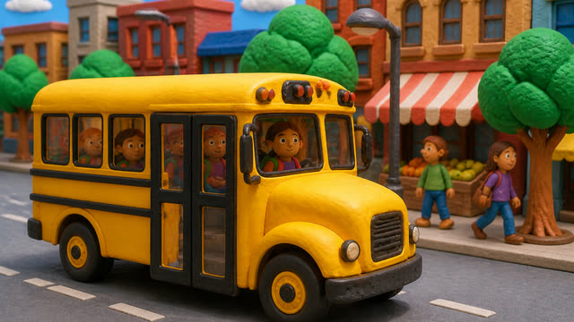 Scene 3 - Wheels on the Bus Bounce Along