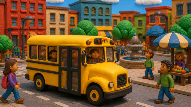 Scene 6 - Wheels on the Bus Bounce Along