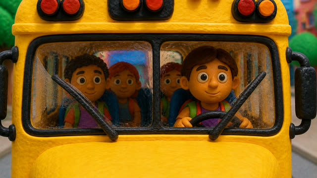 Scene 8 - Wheels on the Bus Bounce Along