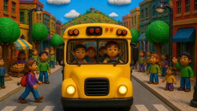 Scene 15 - Wheels on the Bus Bounce Along