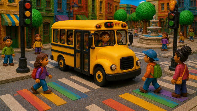 Scene 16 - Wheels on the Bus Bounce Along