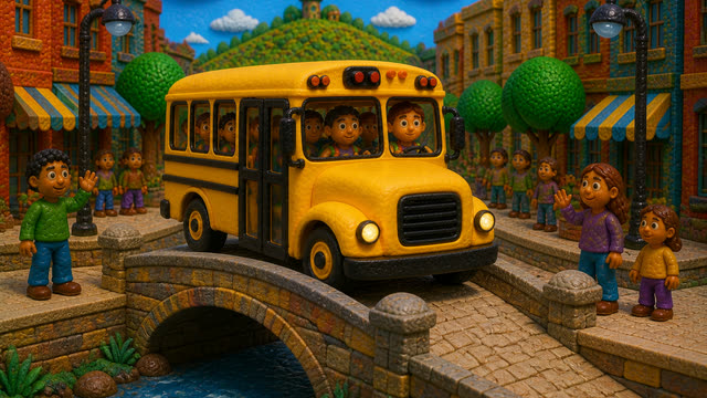 Scene 19 - Wheels on the Bus Bounce Along